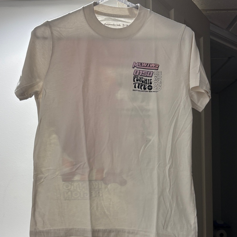 Abercrombie Kids Cream Graphic Tee